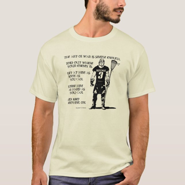 T-shirt de la défense Quote2 de lacrosse (Devant)