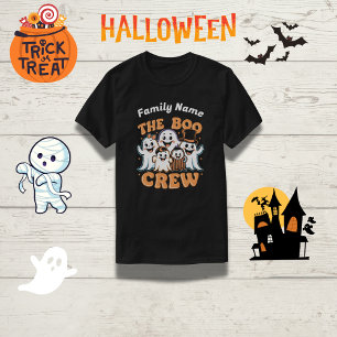 T-shirt de la famille d'Halloween Boo Crew