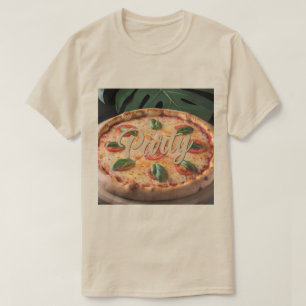 T-shirt de la fête de la pizza