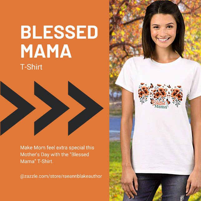 T-shirt de la fête des mères "Blessed Mama" (Créateur téléchargé)