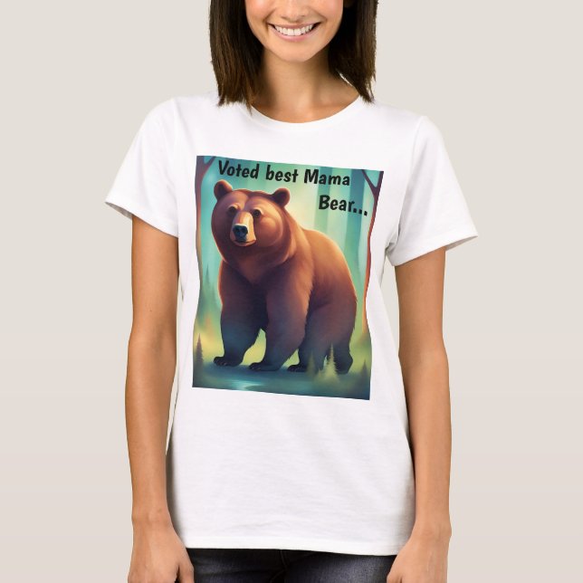 T-shirt de la Fête des mères du "Meilleur ours de  (Devant)