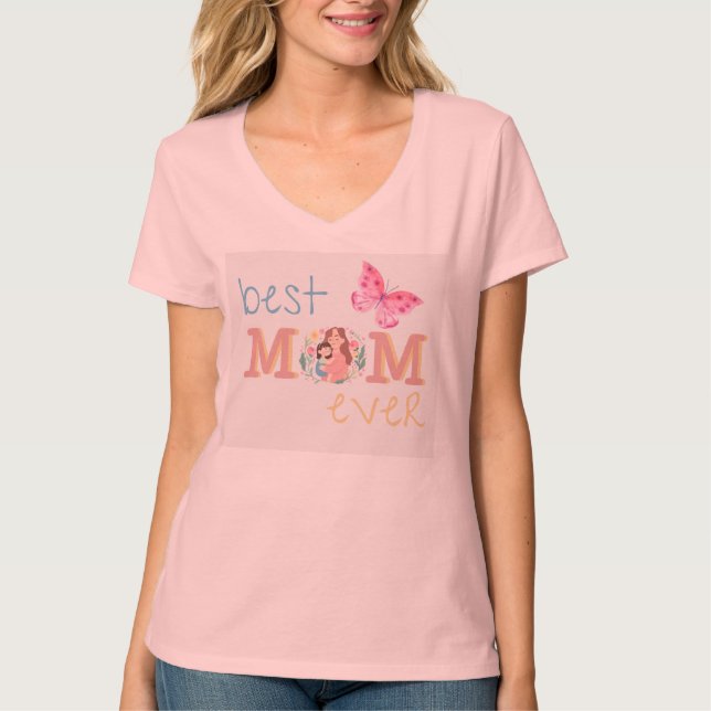 T-shirt de la Fête des Mères élégant et stimulant (Devant)