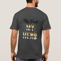 T-shirt de la fête des pères | "Mon père, mon héro