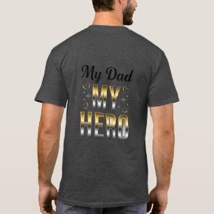 T-shirt de la fête des pères "Mon père, mon héro