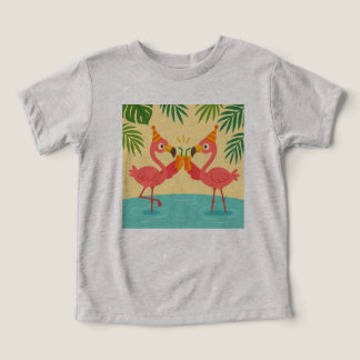 T-shirt de la fête du Flamant rose amusant pour le