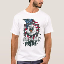 T-shirt de la fierté américaine du 4 juillet