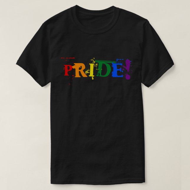 T-shirt de la fierté arc-en-ciel LGBT (Design devant)