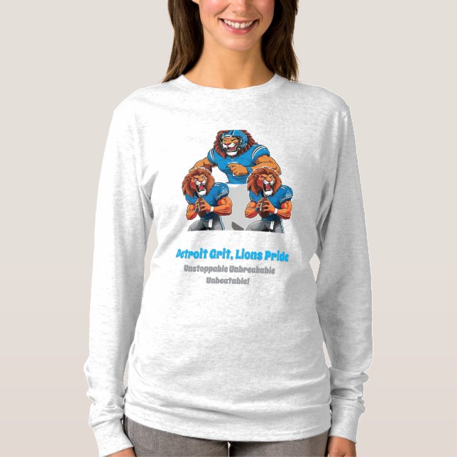 T-shirt de la Fierté des Lions Grit de Détroit (Devant)