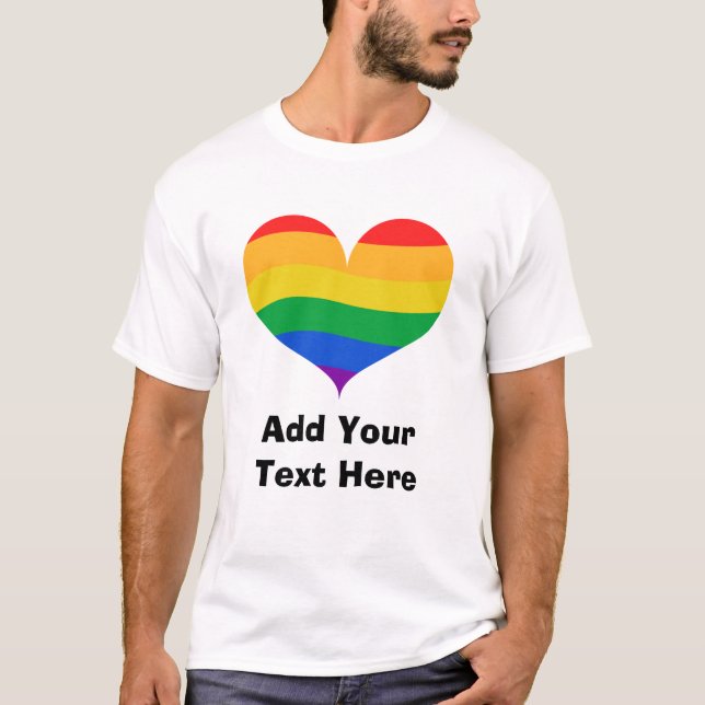 T-shirt de la fierté LGBT personnalisée (Devant)