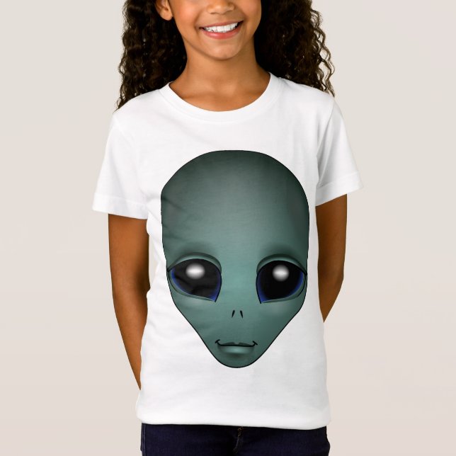 T-shirt de la fille Alien de la fille extra-terres (Devant)