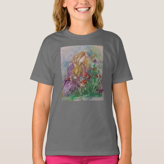 T-shirt de la fille "Tending The Garden" (Devant)