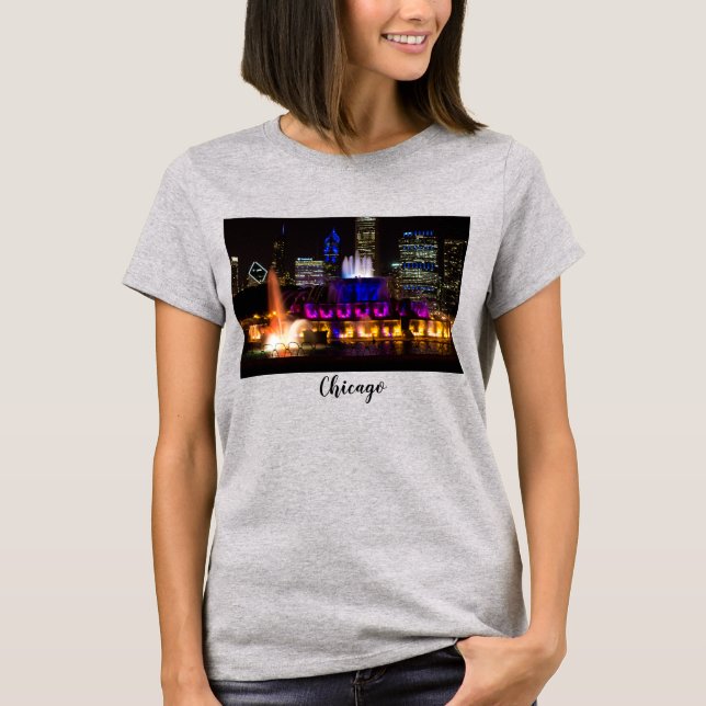 T-shirt de la fontaine de Buckingham Chicago (Devant)