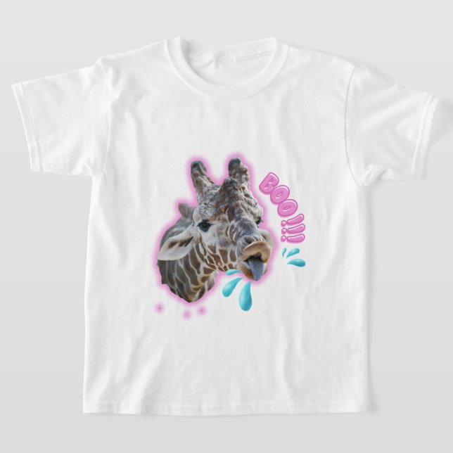 T-shirt de la Giraffe de base pour enfants (Poser)