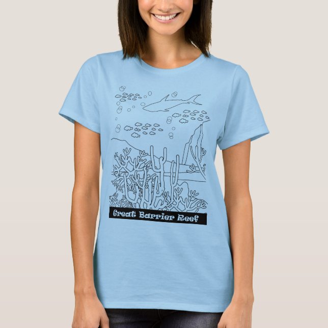 T-shirt de la Grande barrière de corail (Devant)