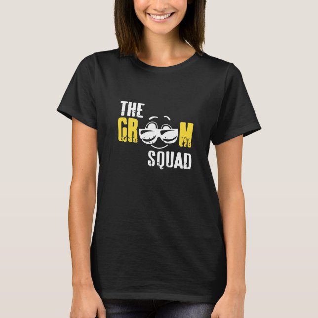 T-shirt de la Groom Squad Retro Funny Bachelor Par (Devant)
