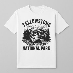 T-shirt de la guitare de Yellowstone Bear