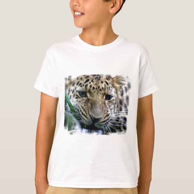 T-shirt de la jeunesse de léopard d'Amur (Devant)