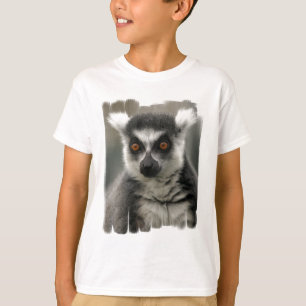 T-shirt de la jeunesse de visage de lémur