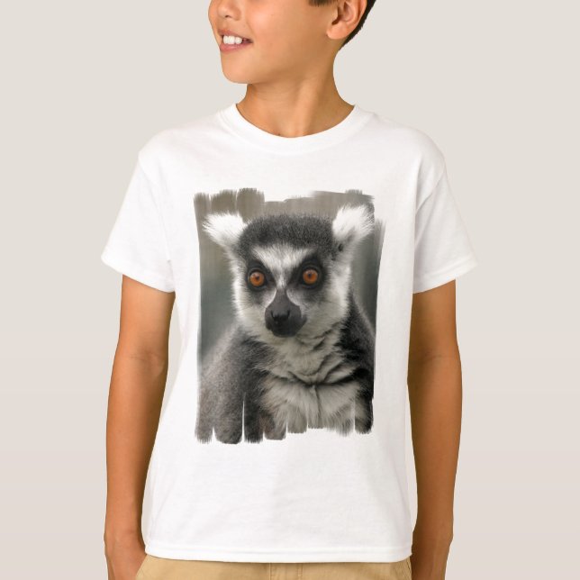 T-shirt de la jeunesse de visage de lémur (Devant)