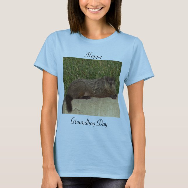 T-shirt de la journée de la marmotte (Devant)