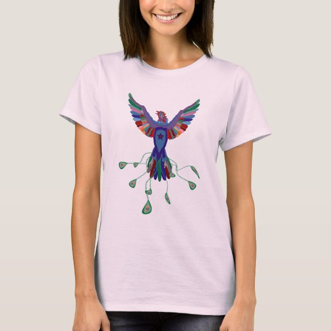 T-shirt de la Ladie biologique Phoenix Star (Devant)