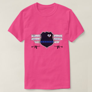 T-Shirt de la ligne bleue mince FL Miami-Dade