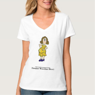 T-shirt de la ligne féminine de la femme enceinte