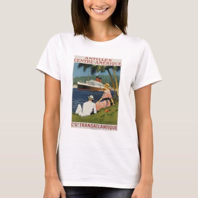 T-shirt de la ligne française Antilles Centre-Amér (Devant)