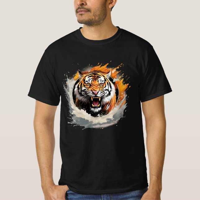 T-shirt de la Majesté du Tigre en ruines (Devant)