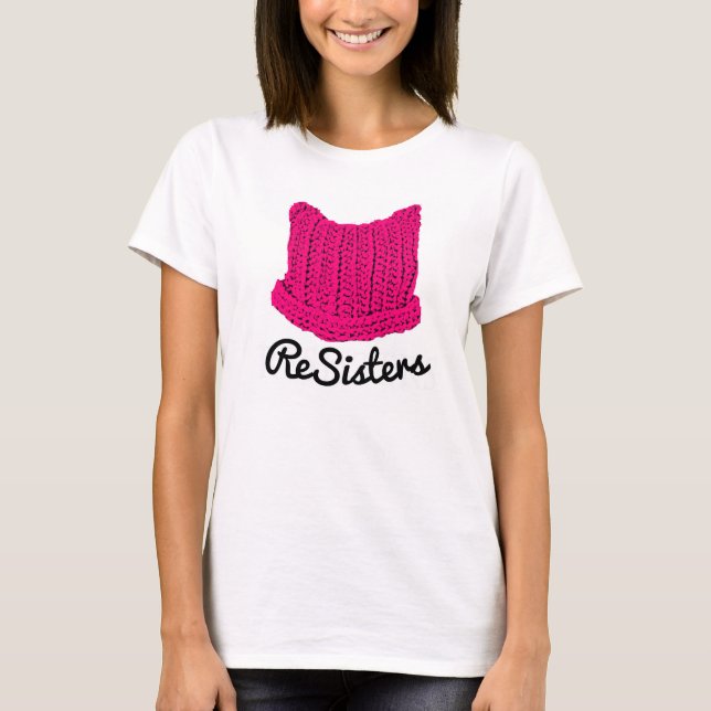 T-shirt de la marche des femmes Casquettes (Devant)