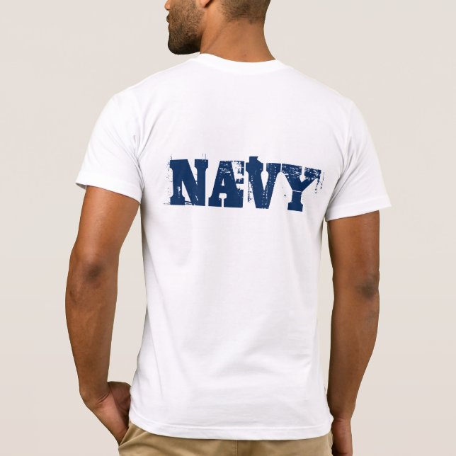 T-shirt de la marine masculine (Dos)
