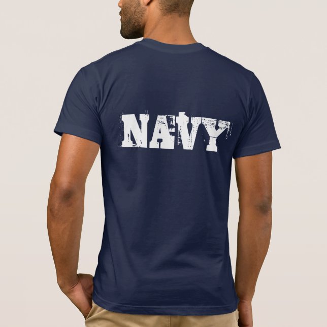 T-shirt de la marine masculine (Dos)