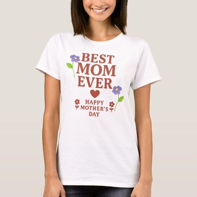 T-shirt de la meilleure maman jamais (Devant)