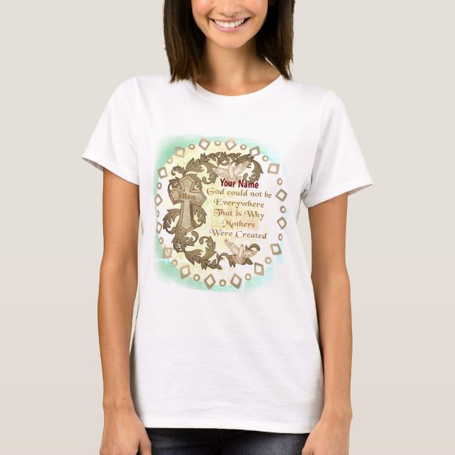 T-shirt de la mère chrétienne personnalisée (Devant)