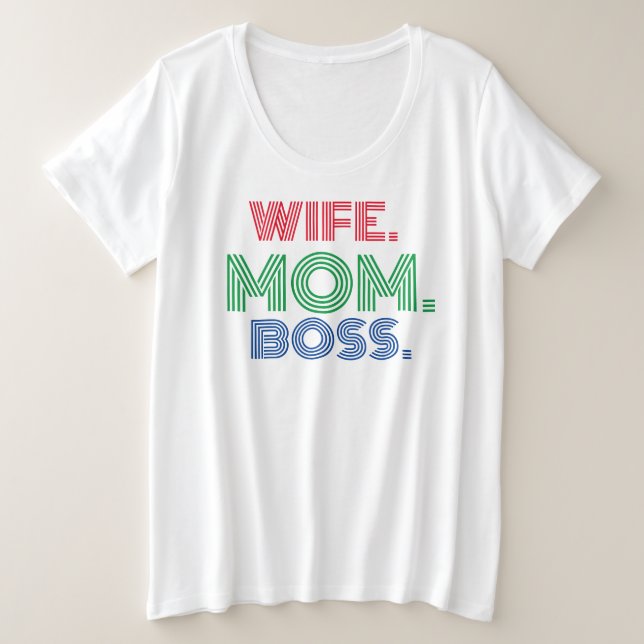 T-shirt de la mère de la femme de la Fête (Design devant)