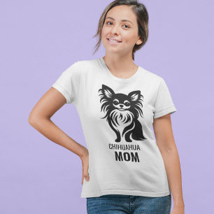 T-shirt de la mère de longue Haired Chihuahua