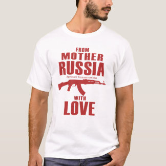 T-shirt De la mère Russie avec la chemise de l'amour AK