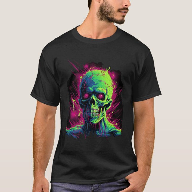 T-shirt de la monstre NEON Zombie (Devant)