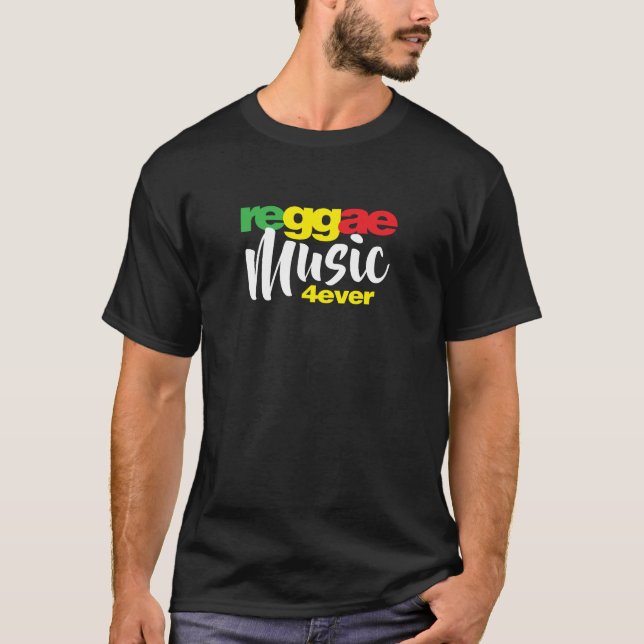T-shirt de la musique 4ever de reggae pour des (Devant)