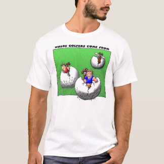 T-shirt De là où les golfeurs viennent