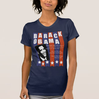 T-shirt de la parole de changement d'Obama