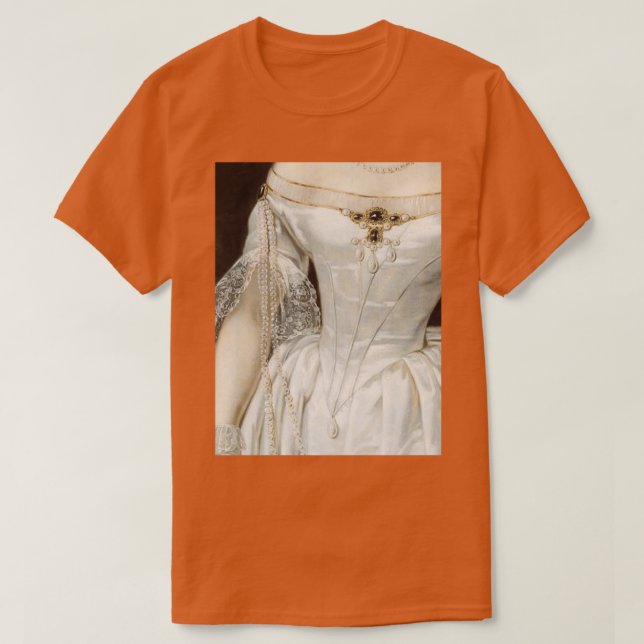 T-shirt de la peinture Renaissance féminine Bejeweled (Design devant)