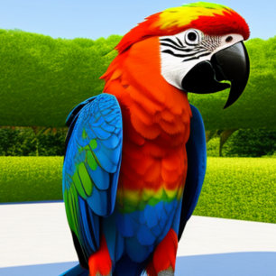 T-shirt de la perroquet macaw