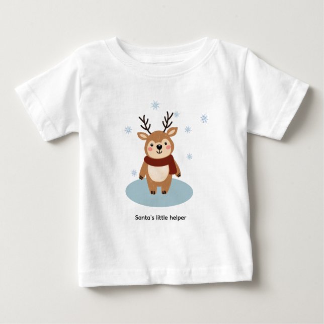 T-shirt de la petite aide de père Noël (Devant)