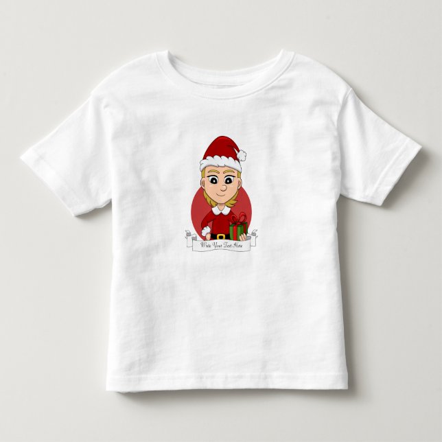 T-shirt de la petite fille de Noël (Devant)