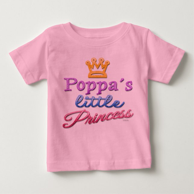 T-Shirt de la petite princesse de Poppa (Devant)