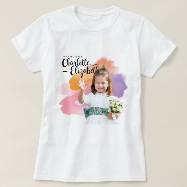 T-shirt de la princesse Charlotte Elizabeth 6e ann (Design devant)