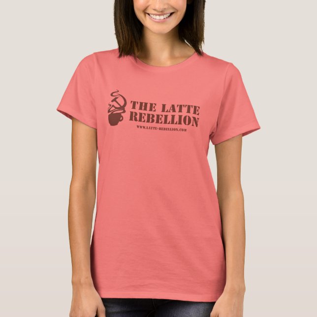 T-shirt de la rébellion latte féminine (Devant)