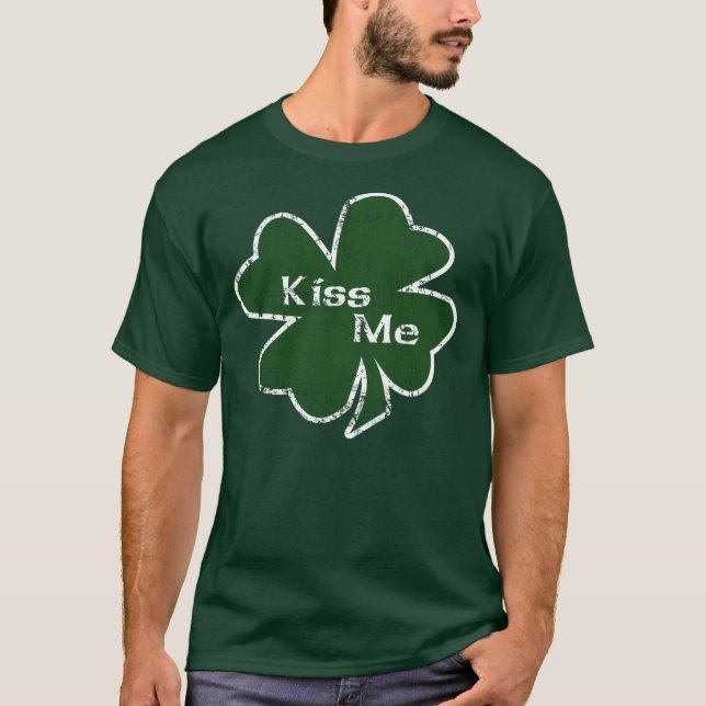T-shirt de la Saint Patrick's Day Kiss Me (Devant)