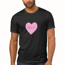 T-shirt de la Saint-Valentin avec bonbon coeur meh